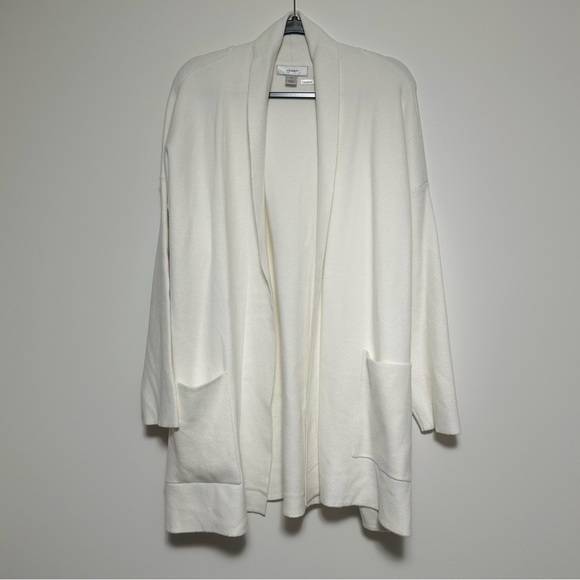 CJ Banks Womens Thick Soft Cream Mid-Long Cardigan Sweater Plus Size 3X - Picture 4 of 8